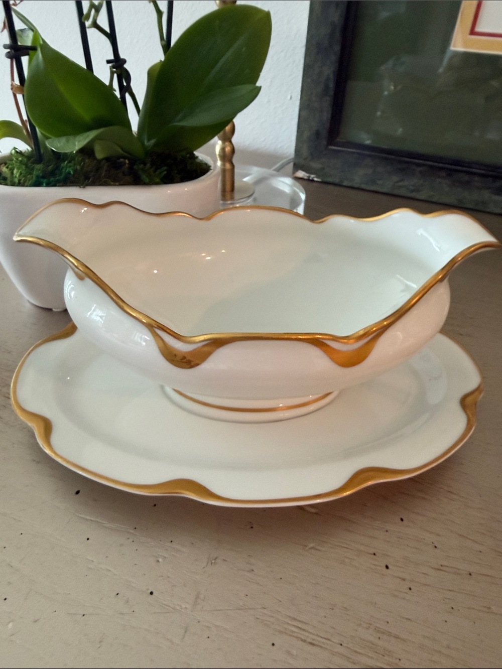 Antique Haviland Limoges Gravy Boat